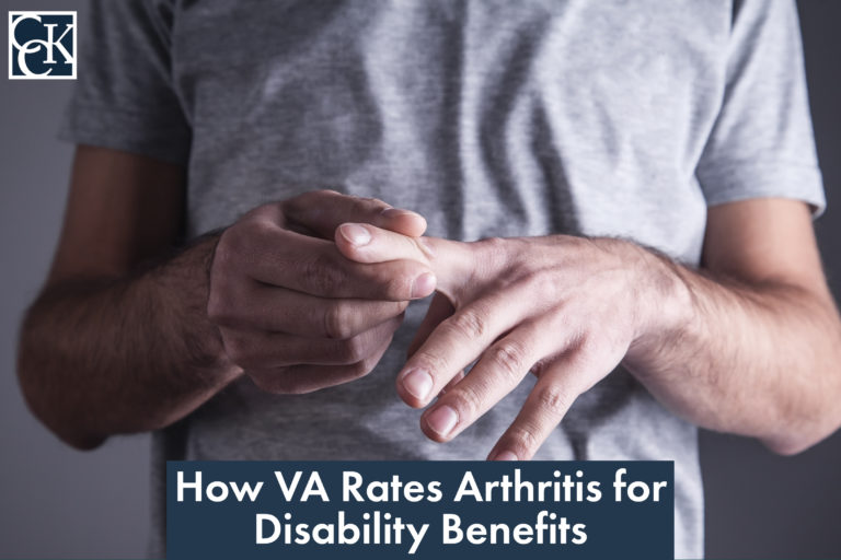 How VA Rates Arthritis for disability benefits