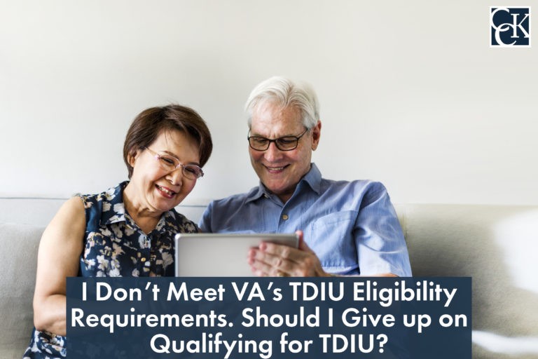 I Don’t Meet VA’s TDIU Eligibility Requirements. Should I Give up on Qualifying for TDIU?