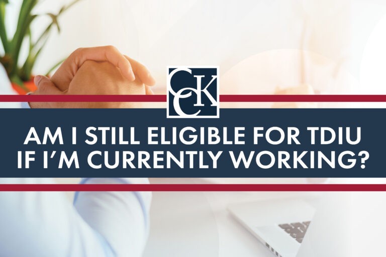 Am I Still Eligible for TDIU If I'm Currently Working?