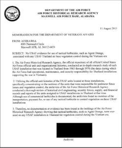 CCK Uncovers Memo Used By VA To Wrongly Deny Claims Of Thailand Veterans