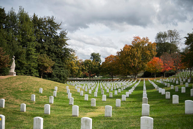 VA burial benefits Arlington National Cemetery