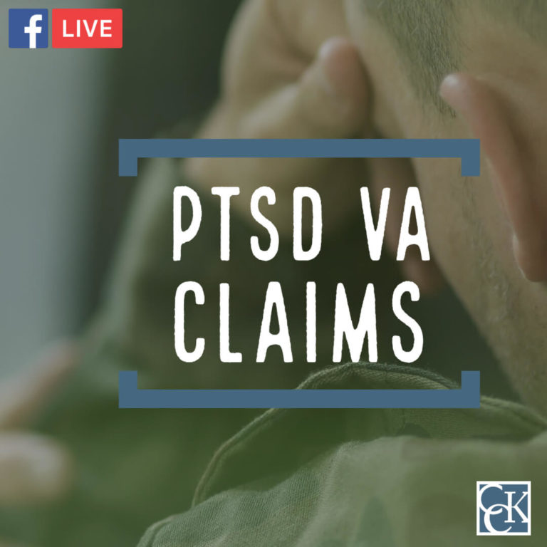 PTSD claims VA disability CCK Facebook Live