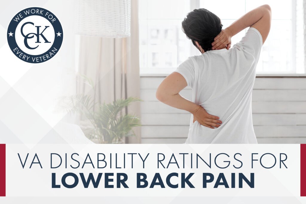 VA Disability Ratings for Lower Back Pain