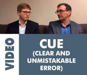 CUE claims clear and unmistakable error
