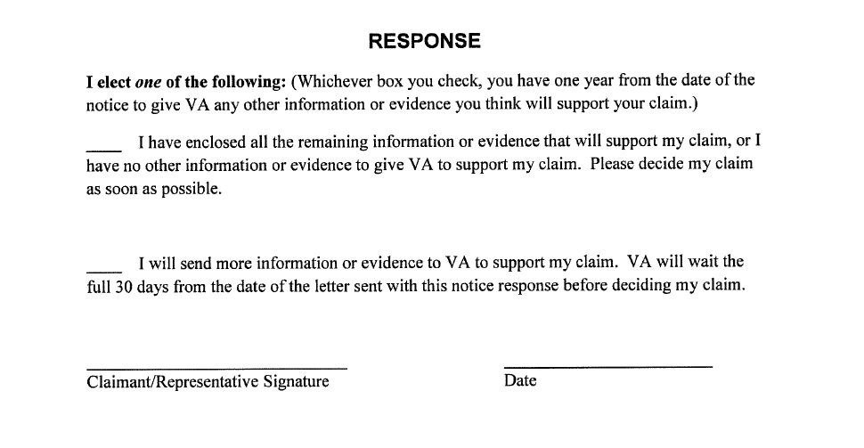 VCAA Notice Response Form - which box to check