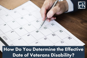 How Do You Determine the Effective Date of Veterans Disability?