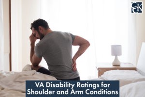 VA Disability Ratings for Shoulder and Arm Conditions