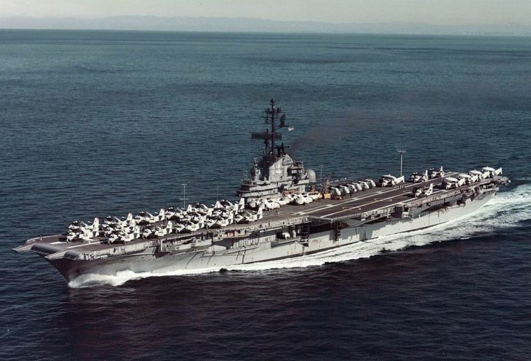 USS Ticonderoga underway at sea Blue Water Navy Ship Exposed to Agent Orange During the Vietnam War