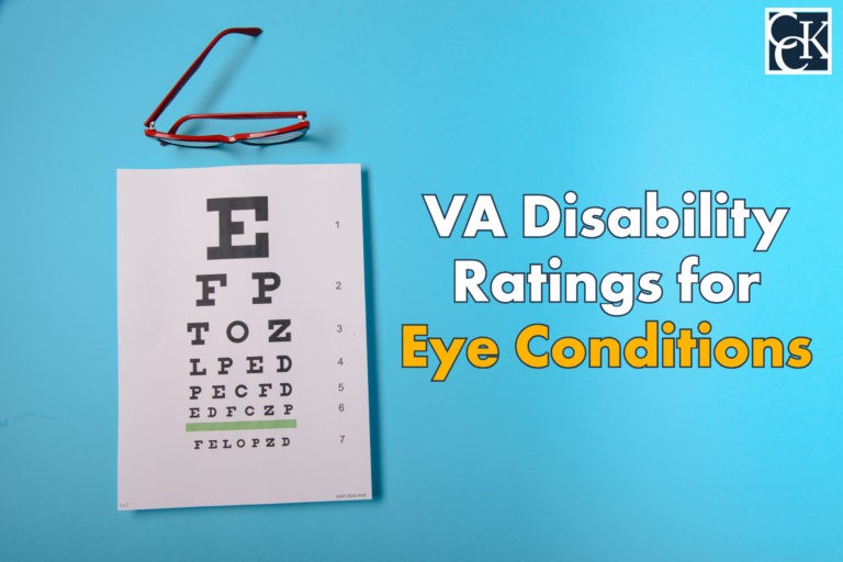 va disability ratings for eye conditions