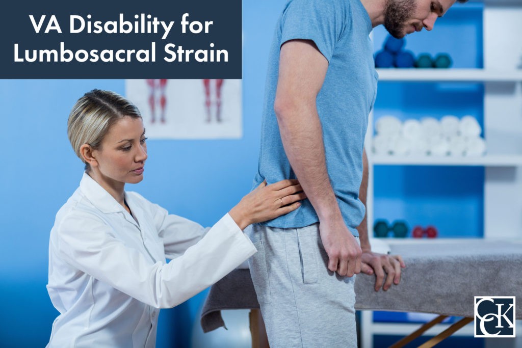 VA Disability Ratings For Lumbosacral Strain | CCK Law