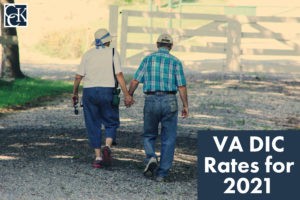 VA Dependency and Indemnity Compensation (DIC) Rates for 2021
