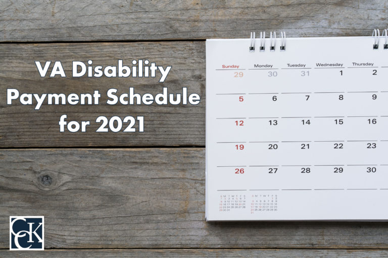 VA Disability Payment Schedule for 2021