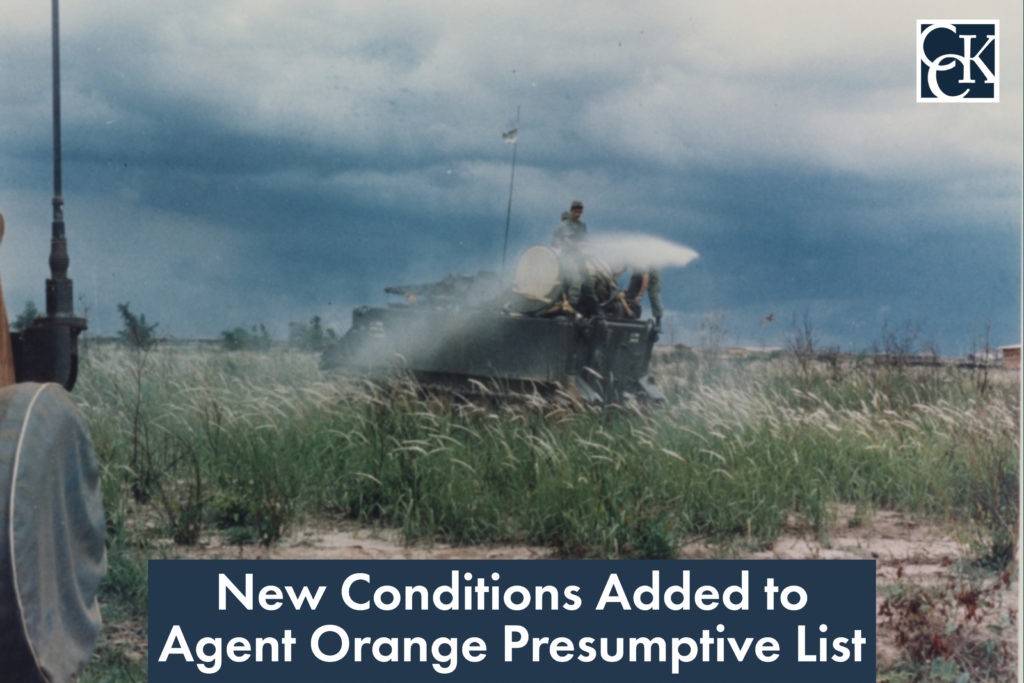 New Conditions Added to Agent Orange Presumptive List | CCK Law