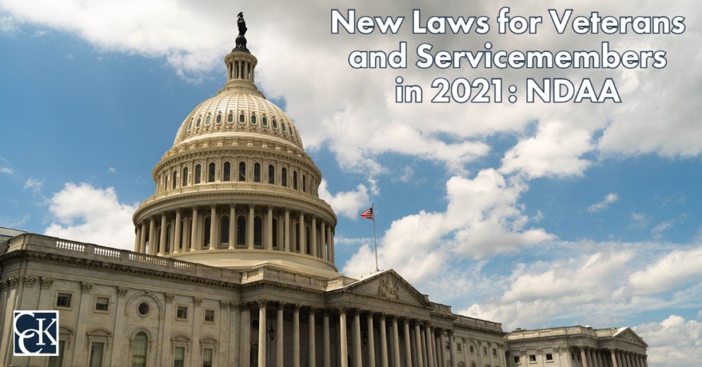 New Laws for Veterans and Servicemembers in 2021 NDAA