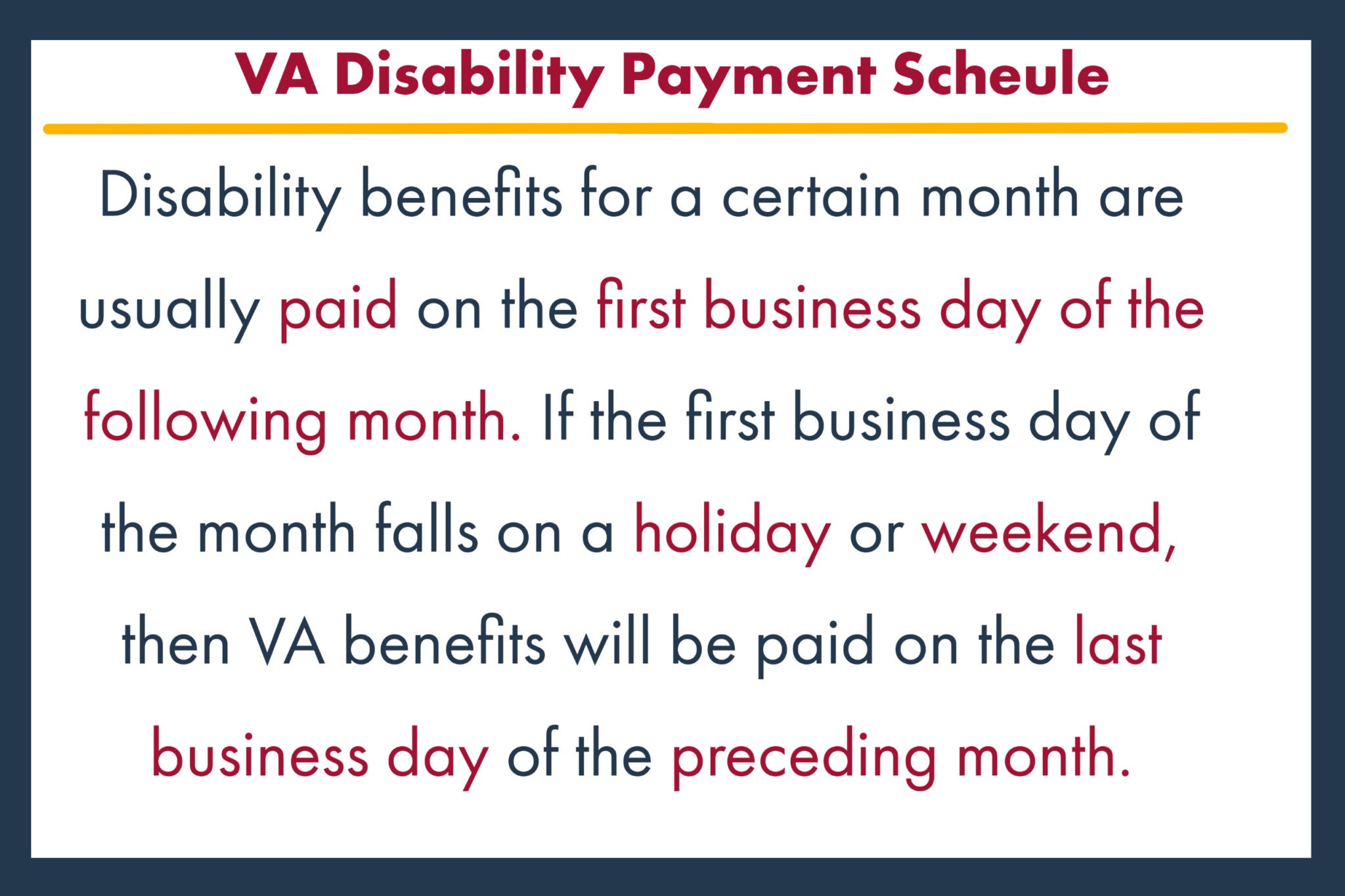 VA Disability Payment Schedule for 2022 | CCK Law