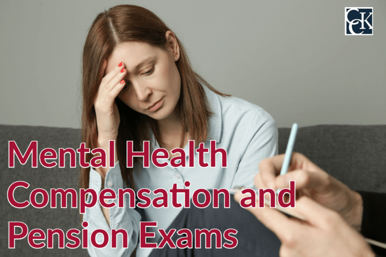 Mental Health Compensation and Pension C&P Exams