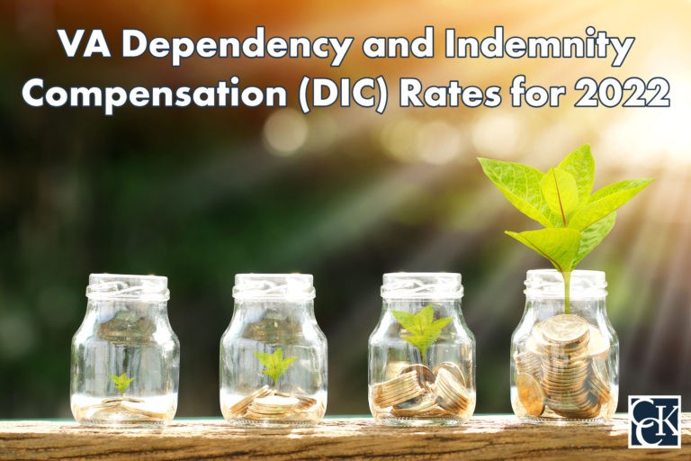 VA Dependency and Indemnity Compensation (DIC) Rates for 2022