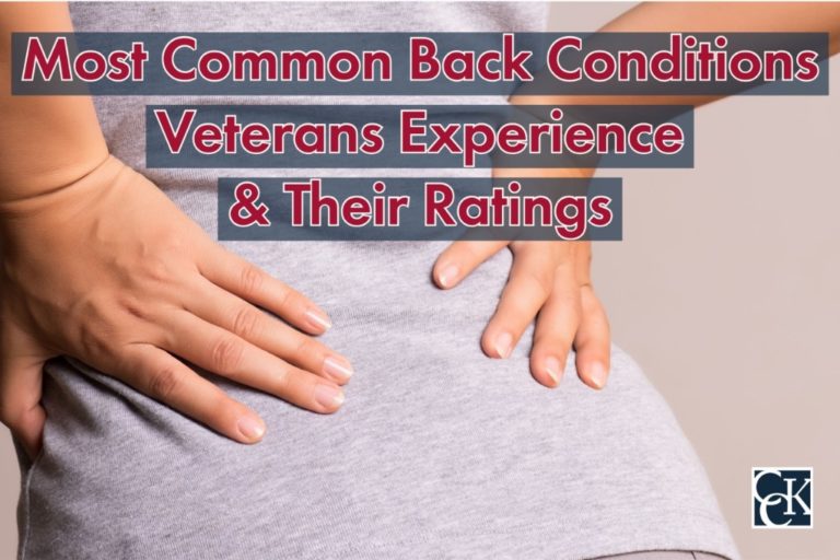 Most Common Back Conditions Veterans Experience & Their Ratings