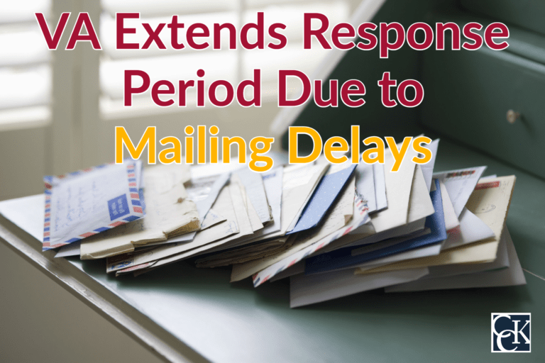 VA Extends Response Period Due to Mailing Delays