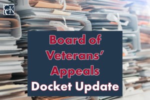Board of Veterans’ Appeals Docket Update