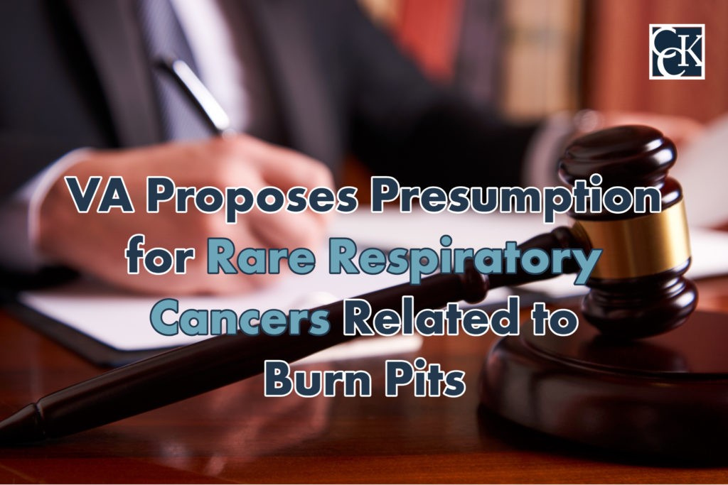 VA Proposes Presumption for Rare Respiratory Cancers Related to Burn Pits
