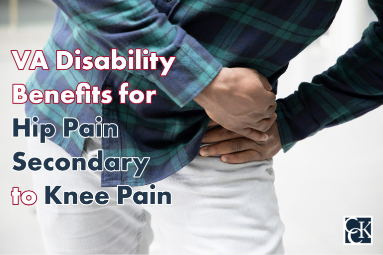 VA Disability Benefits for Hip Pain Secondary to Knee Pain