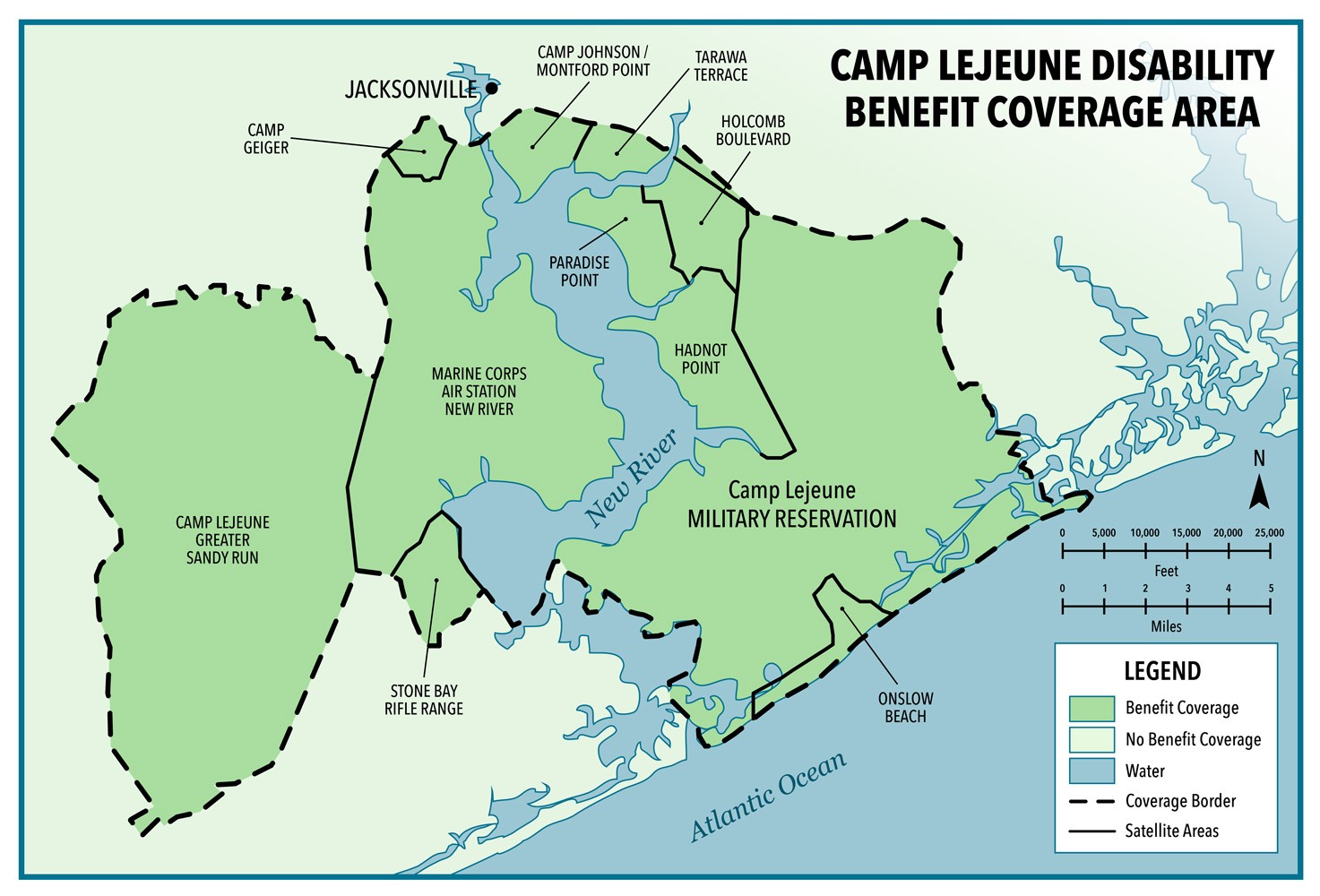 camp- ejeune map