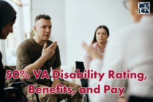 50% VA Disability Rating, Benefits, and Pay