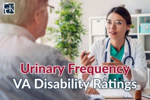 Urinary Frequency VA Disability Ratings