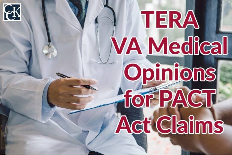 TERA VA Medical Opinions for PACT Act Claims