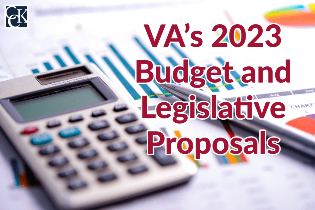 VA's 2023 Budget And Legislative Proposals | CCK Law