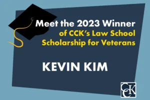 2023 Law School Scholarship winner Kevin Kimm