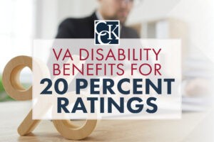 VA Disability Benefits for 20 Percent Ratings