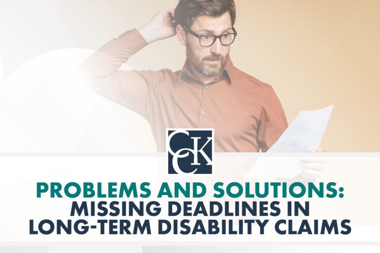 Problems and Solutions: Missing Deadlines in Long-Term Disability Claims