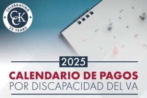 2025 Calendario de pagos por discapacidad del VA