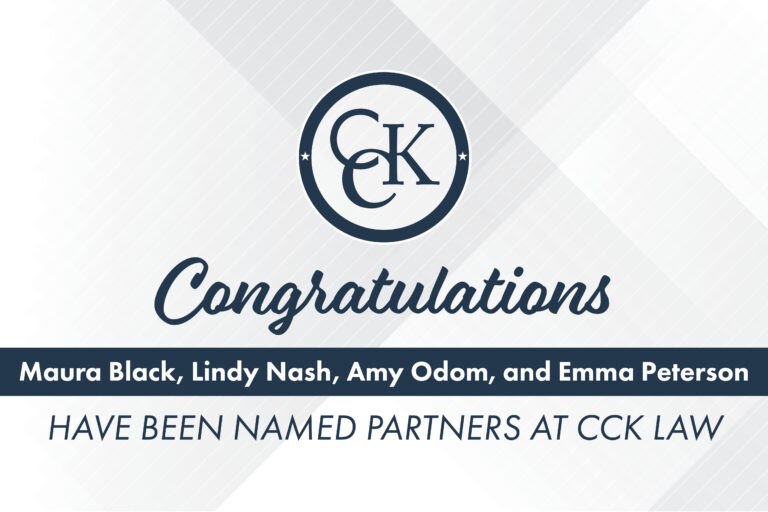 Maura Black, Lindy Nash, Amy Odom, and Emma Peterson Have Been Named Partners at CCK Law