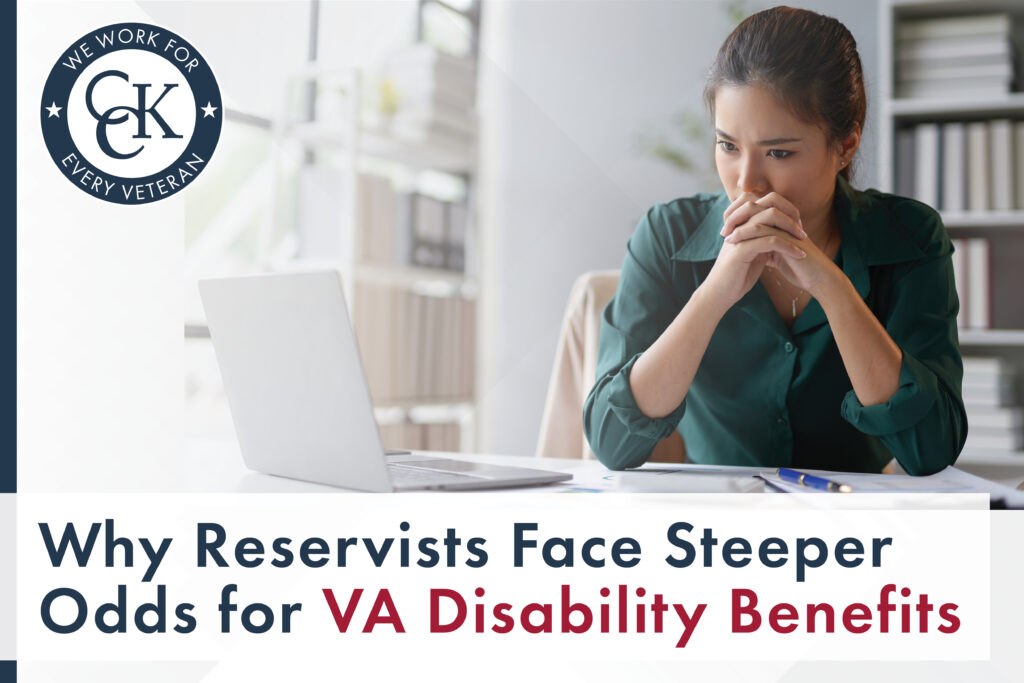 Why Reservists Face Steeper Odds for VA Disability Benefits