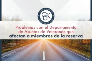 Problemas con el Departamento de Asuntos de Veteranos que afectan a miembros de la reserva