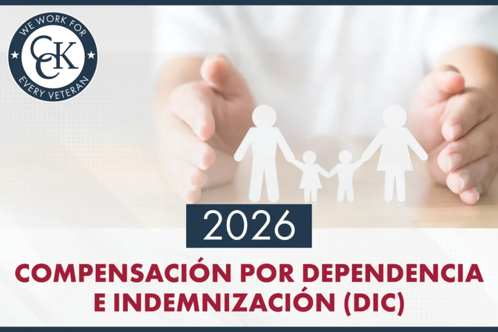 Tasas de Compensación por Dependencia e Indemnización (DIC) para 2026