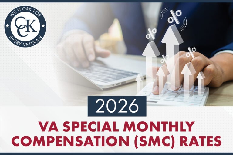 2026 VA Special Monthly Compensation (SMC) Rates