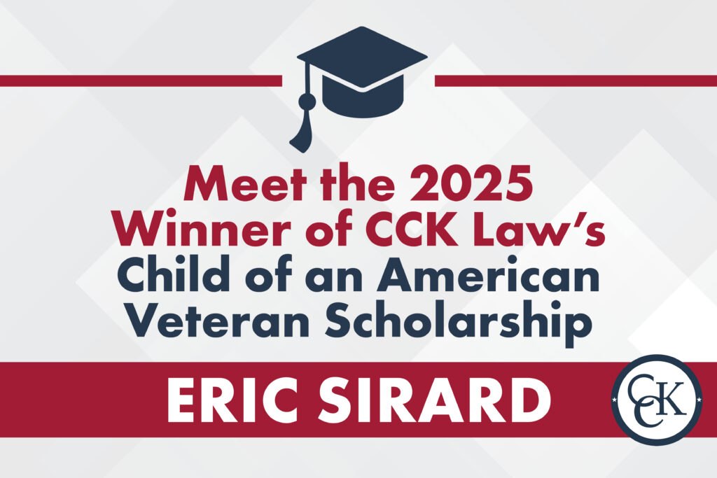 CCK Law Child of an American Veteran Scholarship Winner 2025: Eric Sirard