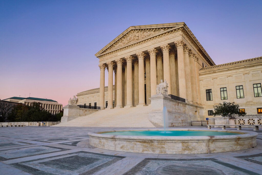 A courthouse symbolizing the Barry v. McDonough case that expanded SMC.